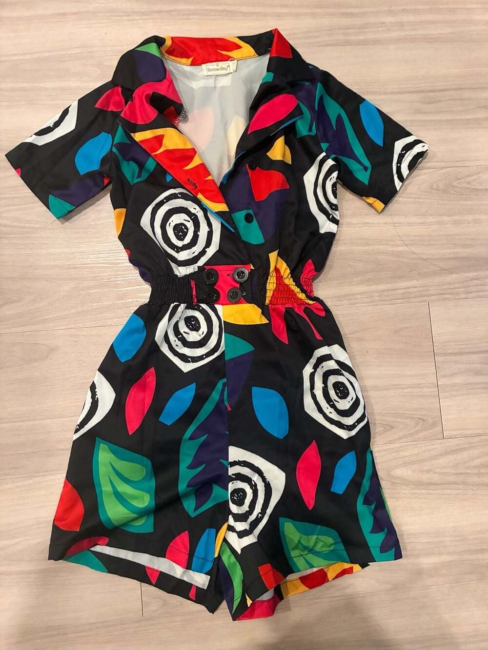 Besserbay Stranger Things Colorful Geometric Print Romper  Size 120